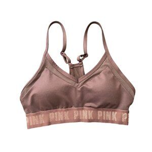 PINK SPORT Victorias Secret Ultimate Lightly lined racerback bra Mesh adjustable